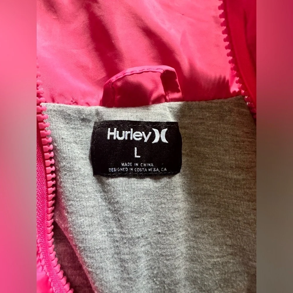 Hurley windbreaker rain jacket coat
